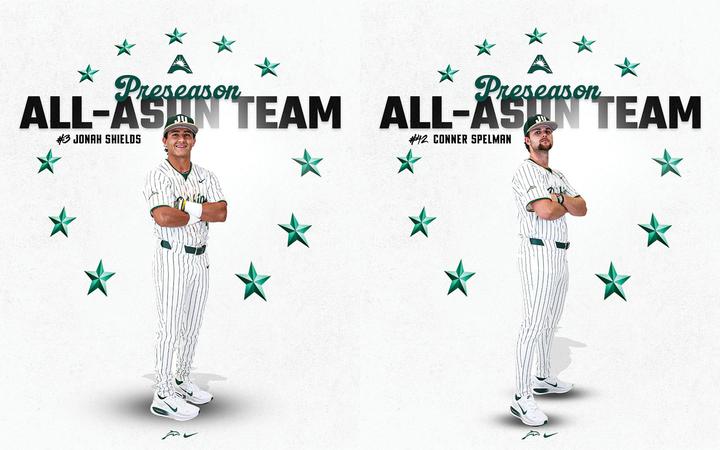 Spelman & Shields Earn Preseason All-ASUN Honors