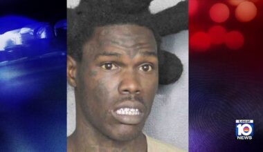 Hollywood police officers arrest a man after an alleged angry threat to kill girlfriend