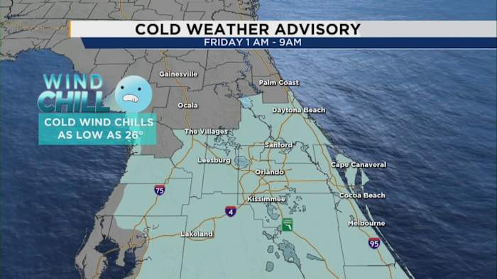 The cold is coming BACK to Central Florida. Here’s what to know