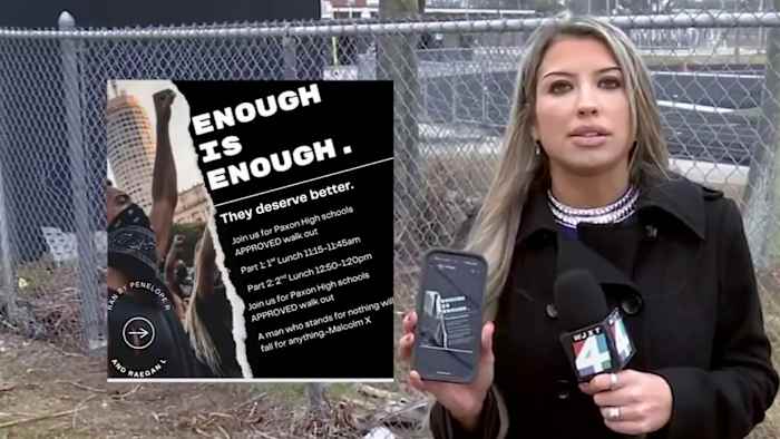 Paxon high schoolers stage walk out during lunch to protest ICE