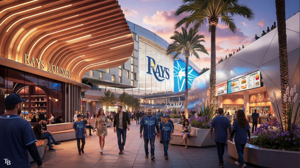 Tampa Bay Rays stadium rendering Dale Mabry