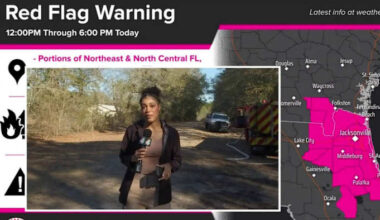 Red Flag Warning issued for Northeast Florida as wildfire danger rises. Here are some safety tips