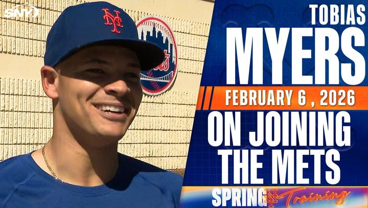 Mets pitcher Tobias Myers says that Freddy Peralta 'brings the best out of' him