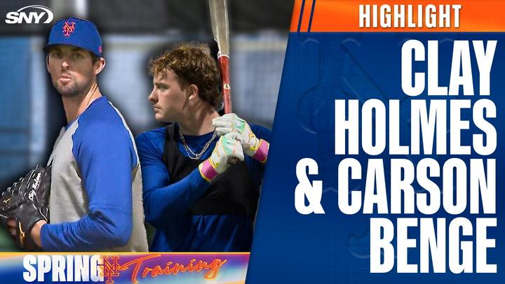 Mets in action: Clay Holmes throwing, Carson Benge taking swings | Mets Spring Training