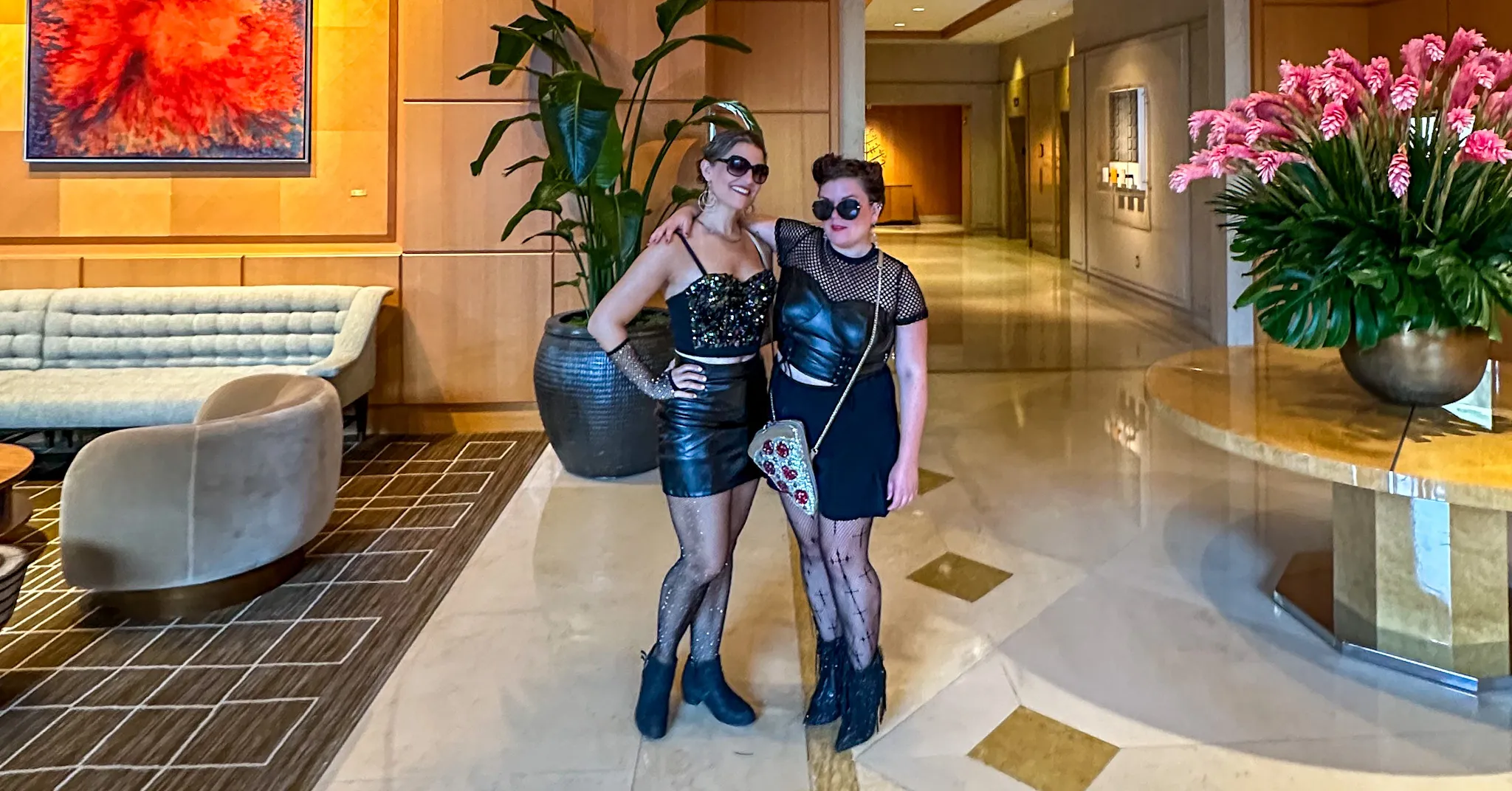 Julie and me at the Four Seasons Hotel Miami before the Lady Gaga show.