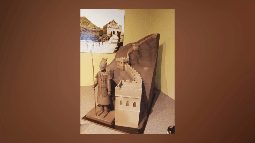 A solid chocolate version of the Great Wall of China can be found at the Chocolate Museum and{ }{strong}Café-Orlando. (Courtesy: Tonya McCleary){/strong}