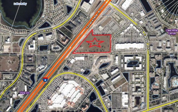 The 16.5-acre property is located on the east side of I-4. (Orange County Property Appraiser)