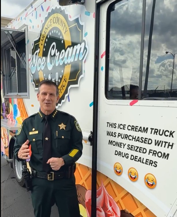 Orange County Sheriff’s Office buys ice-cream truck with money ‘seized from drug dealers’