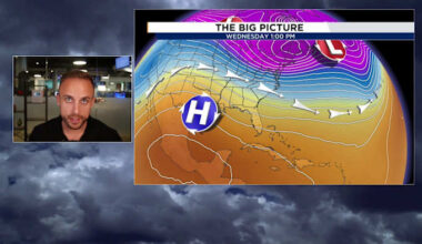 A major weather pattern shift is warming Florida up