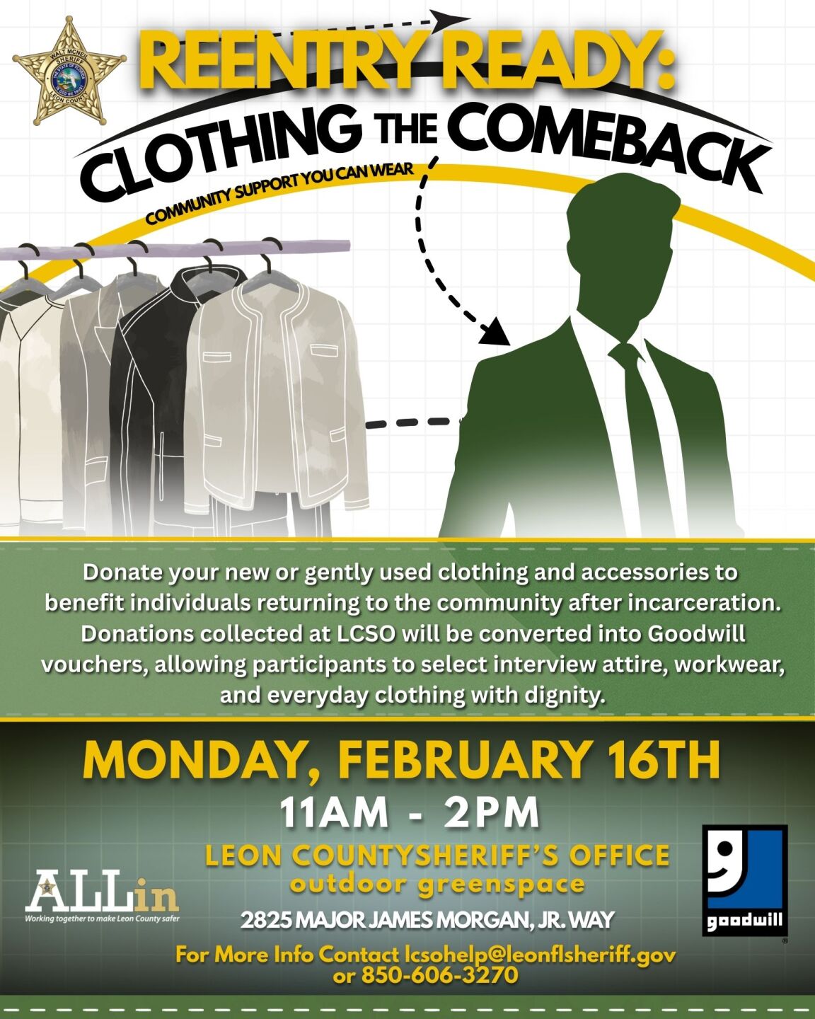 Sheriff's Office Clothing Drive Press Release Image