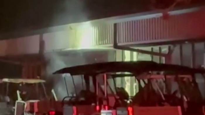Golf carts appear to catch fire at Florida dealership