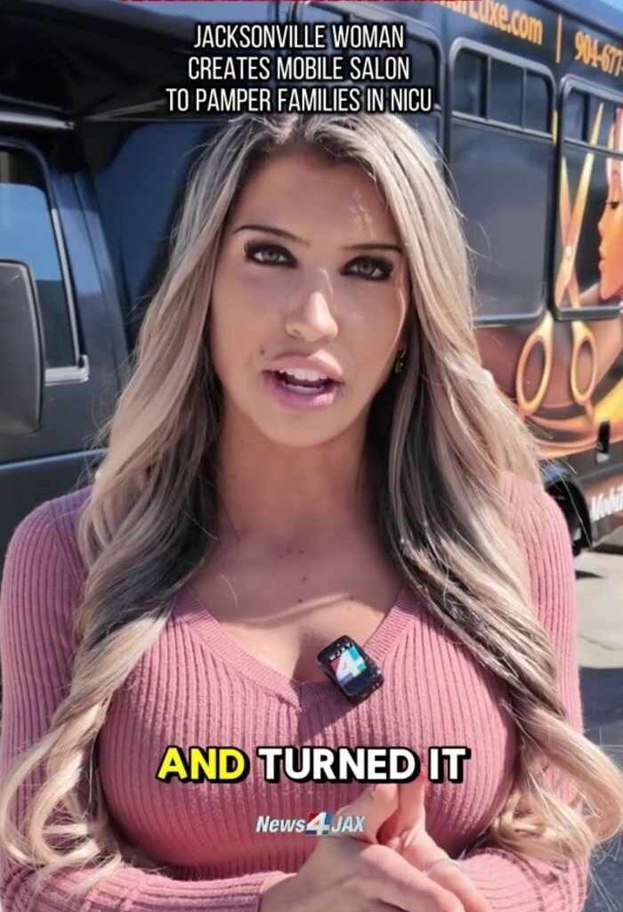 Woman creates mobile hair salon to pamper families in need for free at Jacksonville hospitals