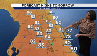 Cold front and storm threat for Central Florida