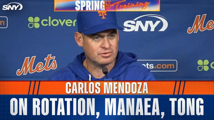 Mets manager Carlos Mendoza on starting rotation, development of Jonah Tong