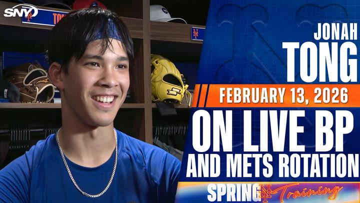Mets starter Jonah Tong reveals what he’s working on in live BP sessions