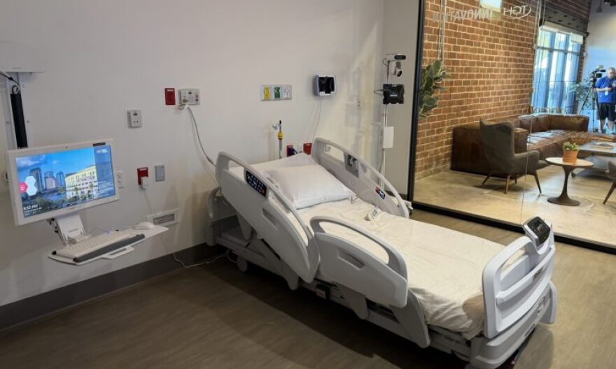 The “hospital room of the future” is on display at the Tampa General Hospital Innovation Center in Ybor City.