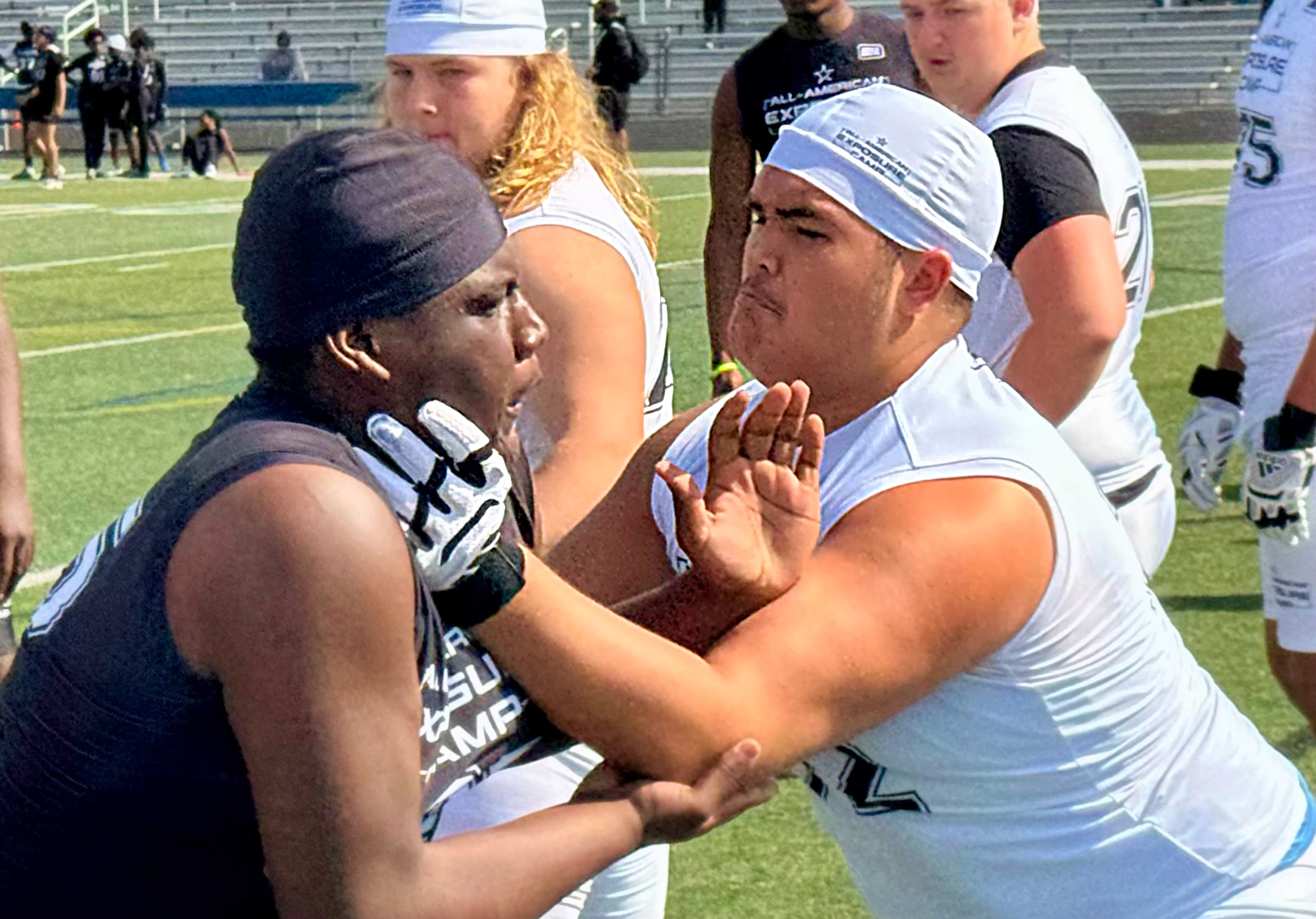 Dr. Phillips senior Jethro Malivert (right) battles East Ridge senior...