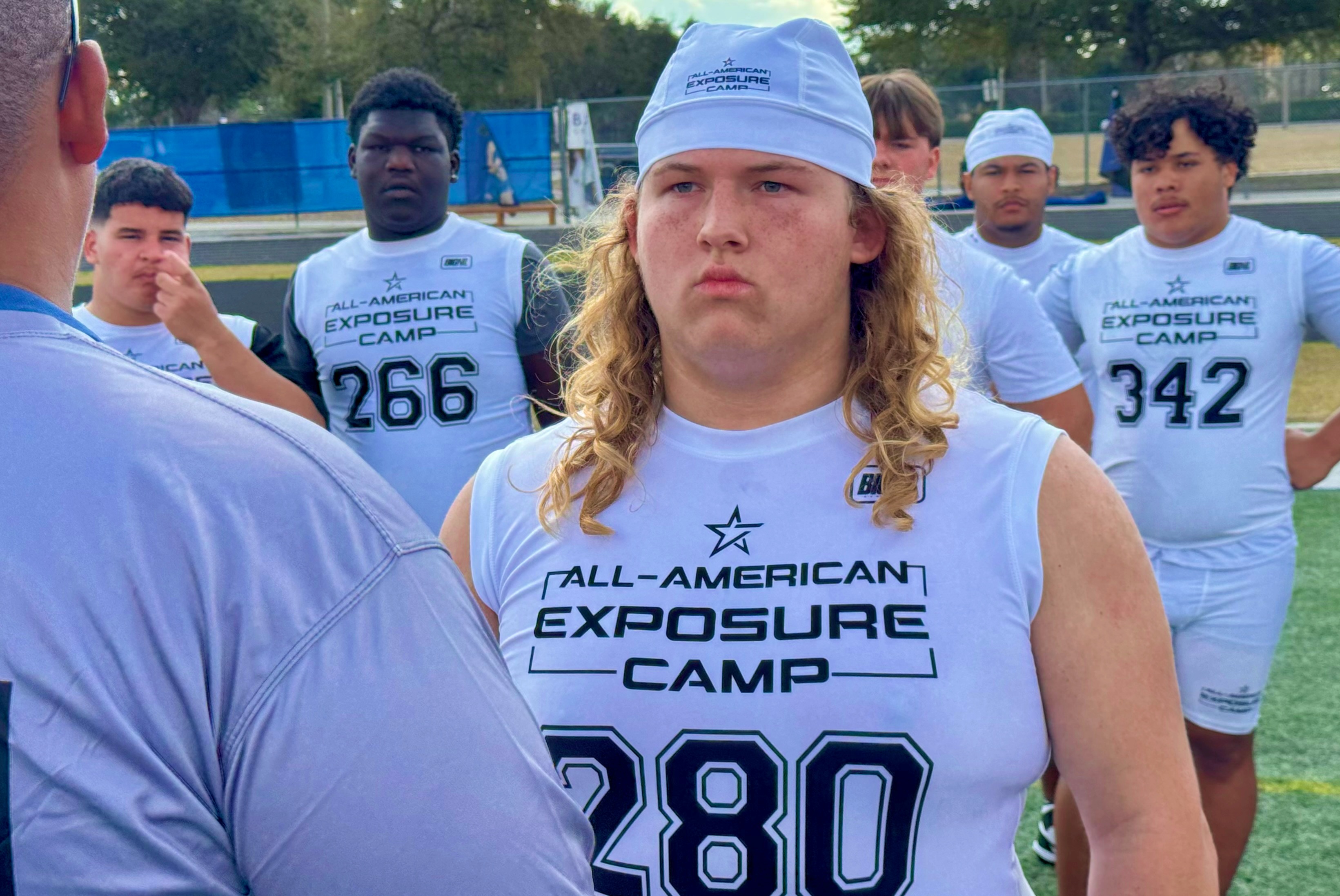 Deltona junior Brayden Koch at the 2026 Orlando All-American Exposure...