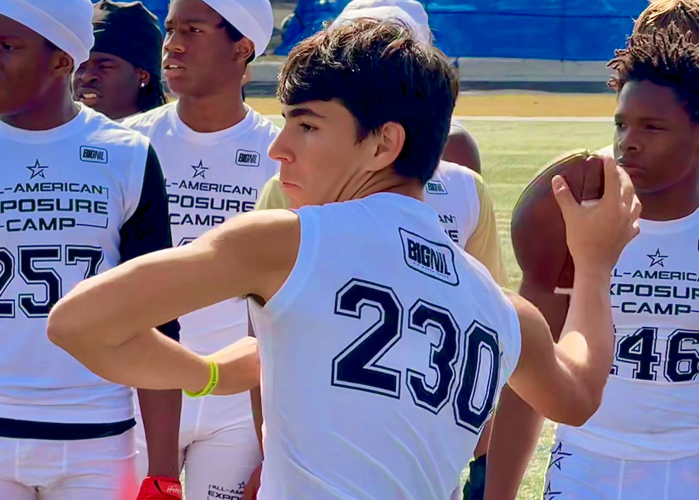 Windermere senior Dean Monroe at the 2026 Orlando All-American Exposure...