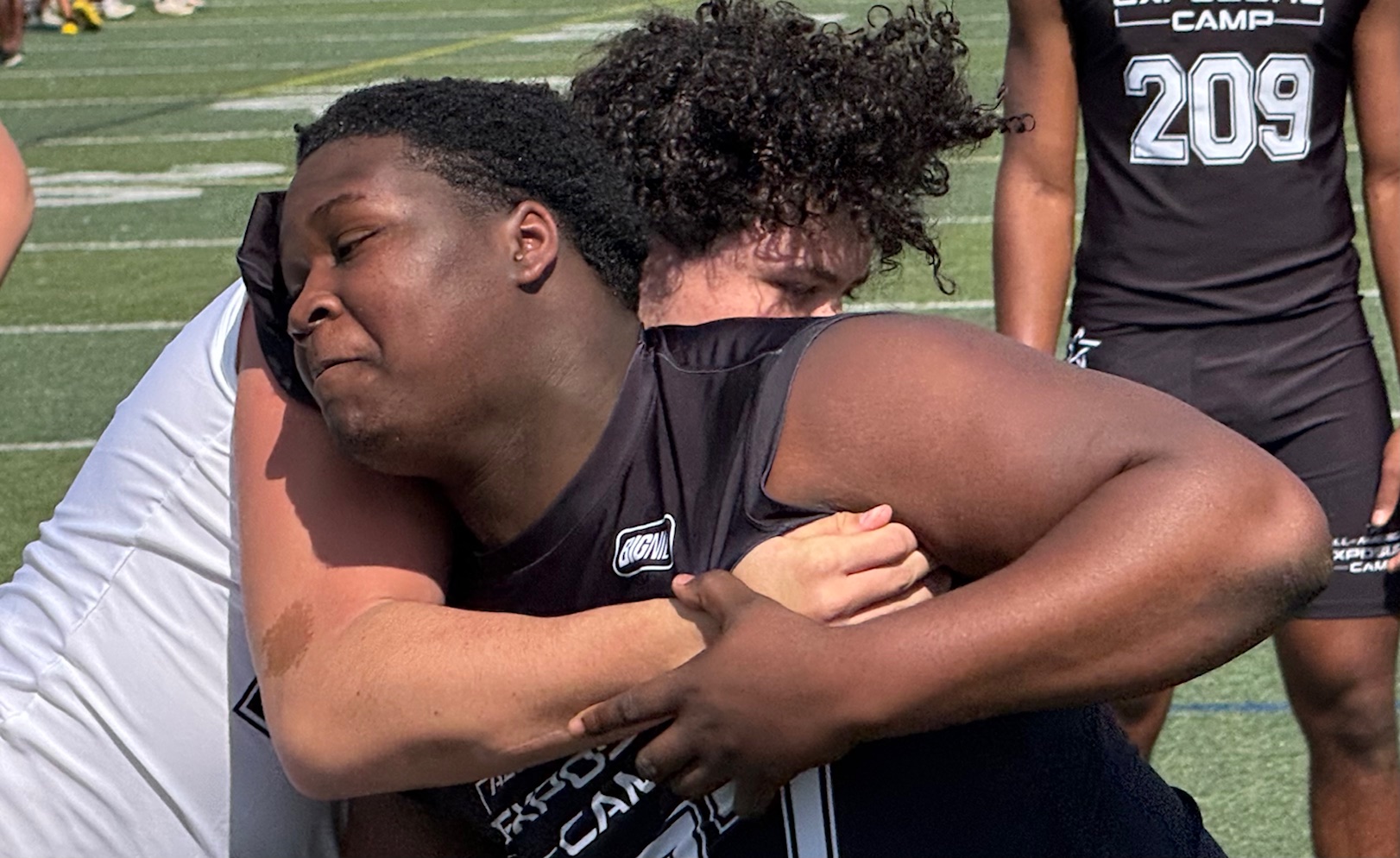 Windermere junior Harris Orlando-Alonzo battles South Lake senior Latraverick Anderson...