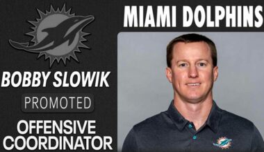 Slowik promoted to Offensive Coordinator with Miami Dolphins
