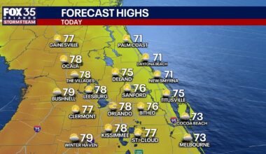 Orlando weather: Unseasonably warm temperatures for Central Florida