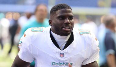 Dolphins release WR Tyreek Hill in flurry of roster moves