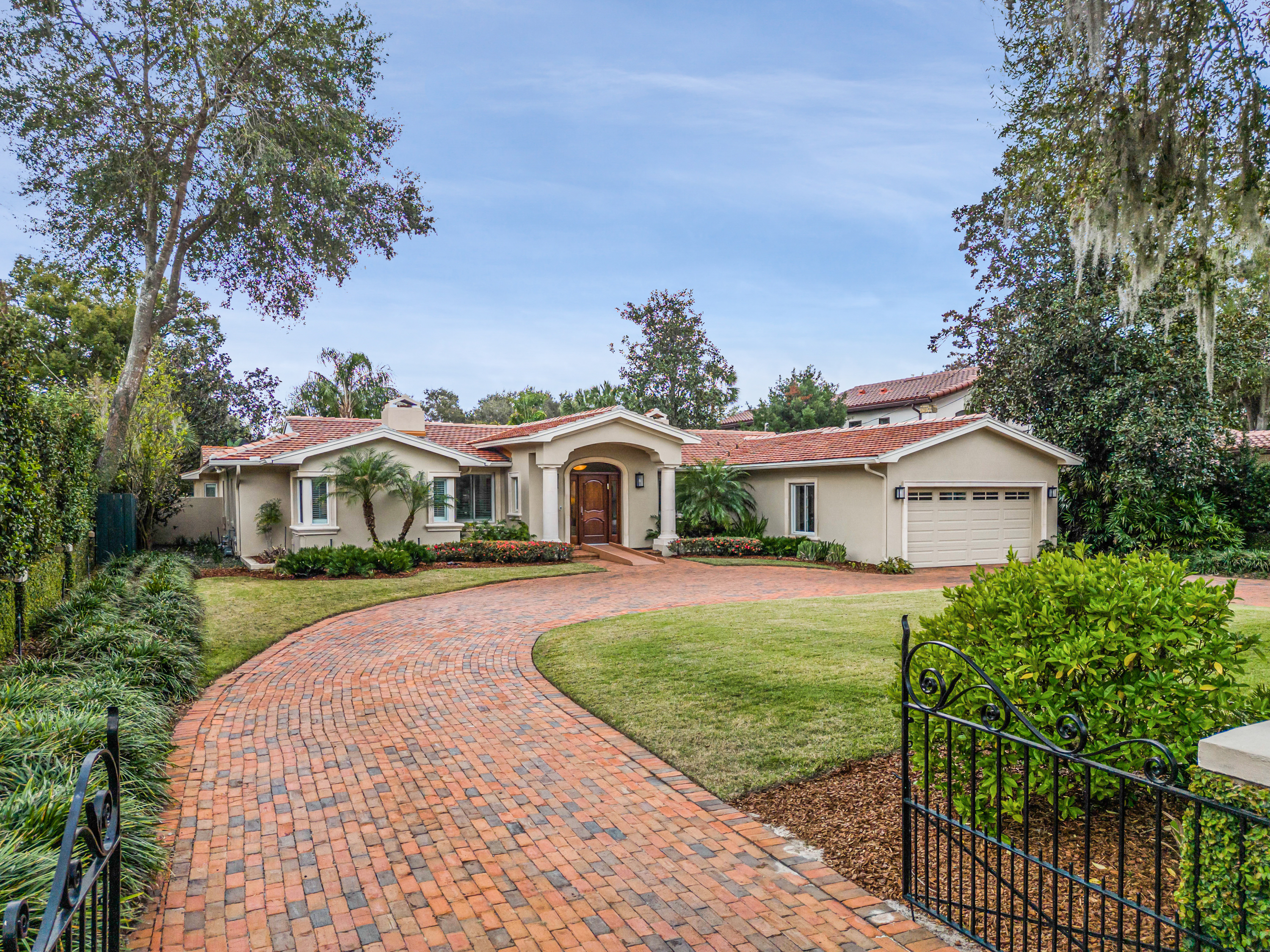 The front yard of the home at 1120 Palmer Avenue...