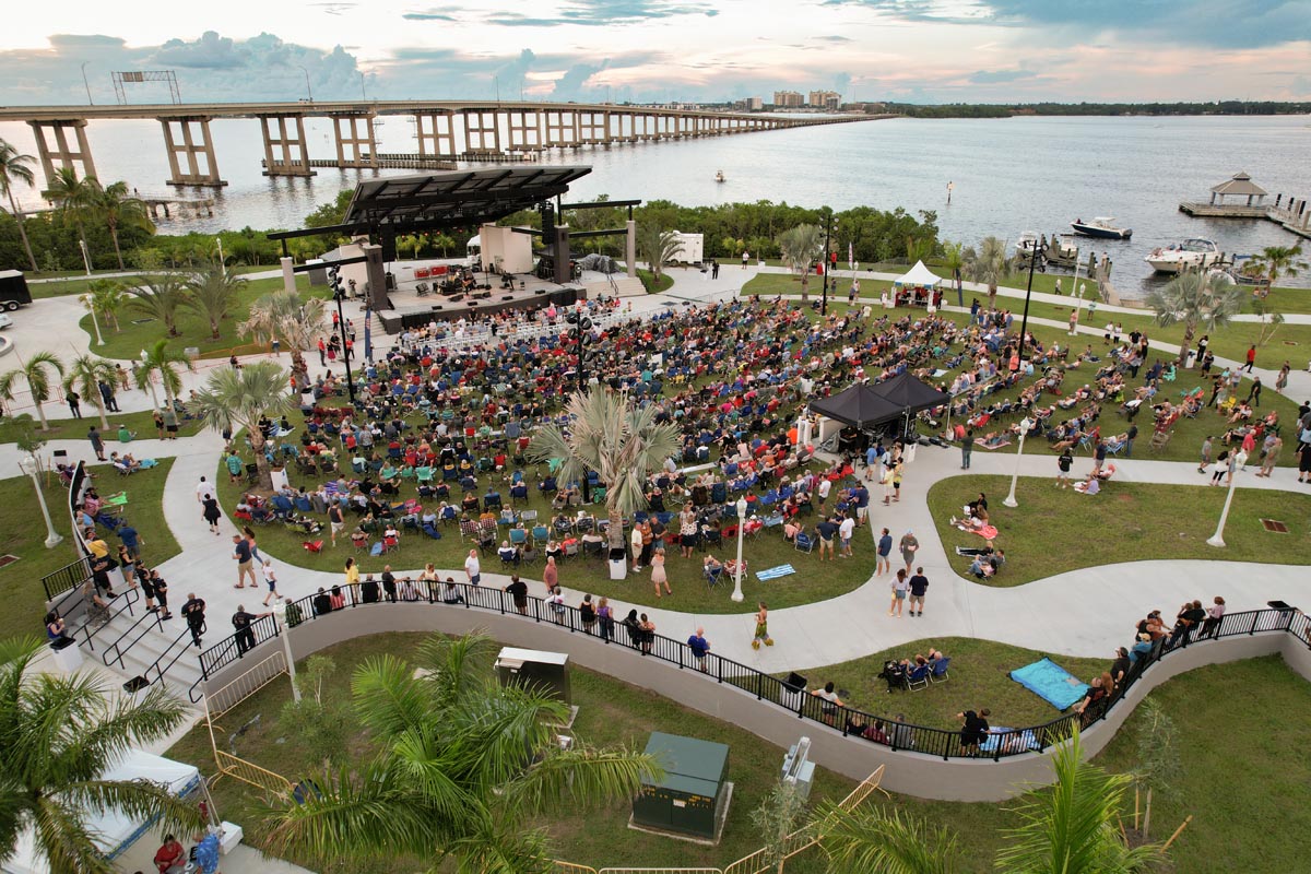 Caloosa Sound Amphitheater will set the scene for four performances in March. Photo courtesy of Caloosa Sound Amphitheater