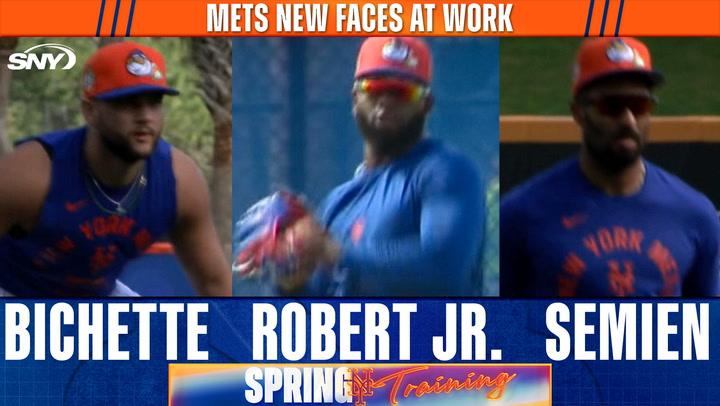 New Mets faces Luis Robert Jr., Bo Bichette and Marcus Semien putting in defensive work down in PSL | Mets Spring Training