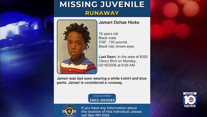 Have you seen this 16-year-old boy?