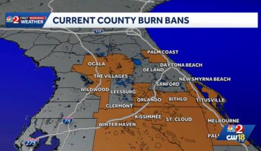 Burn bans in effect in multiple Central Florida counties