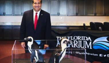 Penguins return to State Capitol to highlight storm protection and coral funding