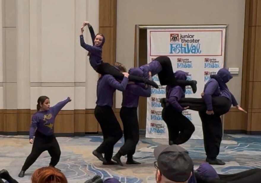 Melody Lane Performing Arts Center perform number from 'Disney's Aladdin JR' for Brion Watson, Jacob Harvey and Katy Geraghty.