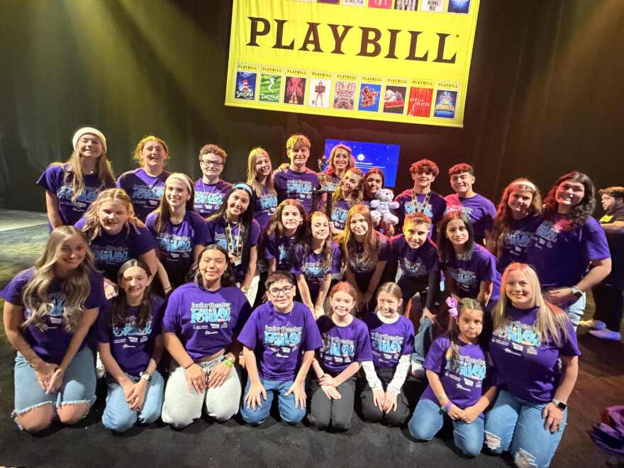 Melody Lane's 25-member 'Aladdin' competition team.