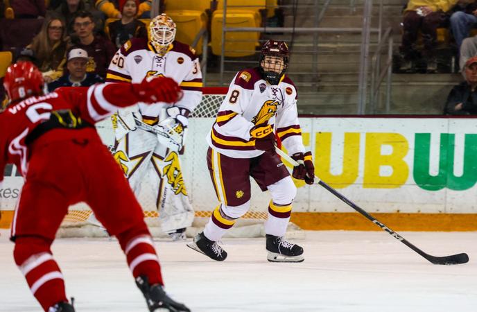 No. 9 Bulldogs Head East to Oxford to Face No. 20 Miami in NCHC Showdown