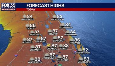 Orlando weather: Record highs this weekend amid extreme Florida drought