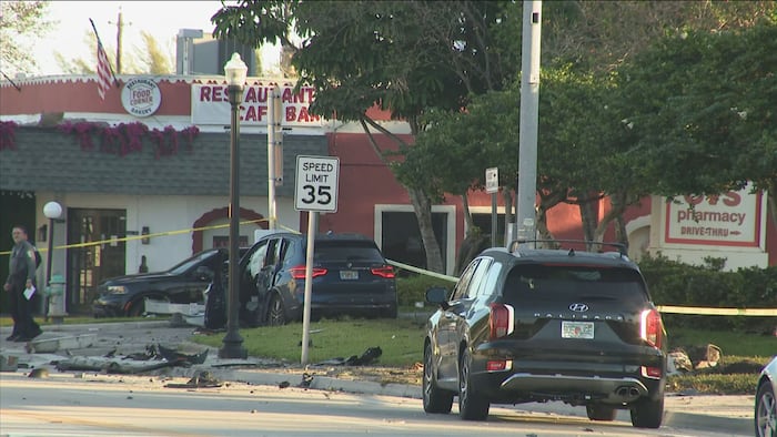 Driver, pedestrian hospitalized following Hollywood crash