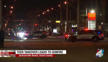 Jacksonville Beach Police say 4 people were shot during ‘takeover’ event