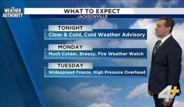 Cold Weather Advisory Issued Ahead of Monday Morning Chill