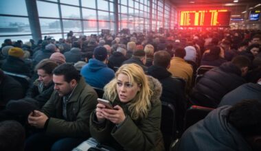Hundreds of passengers trapped in us today as spirit, delta, jetblue, southwest, united, and other airlines cancel 115 and delay 219 flights at fort lauderdale amid blizzard warnings