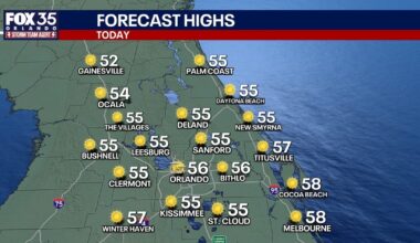 Orlando weather: Another cold snap moves into Central Florida