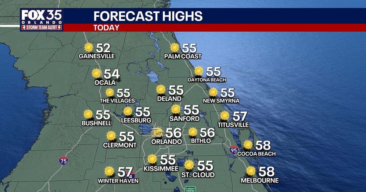 Orlando weather: Another cold snap moves into Central Florida