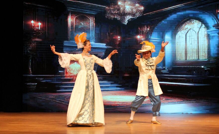 Iliana Lopez and Franklin Gomero perform in 'The Sleeping Beauty' ballet.