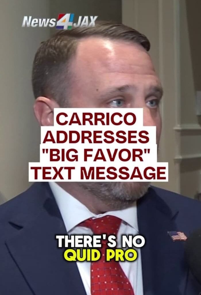 Carrico addresses ‘big favor’ wording amid JEA controversy; says there is ‘no quid pro quo’