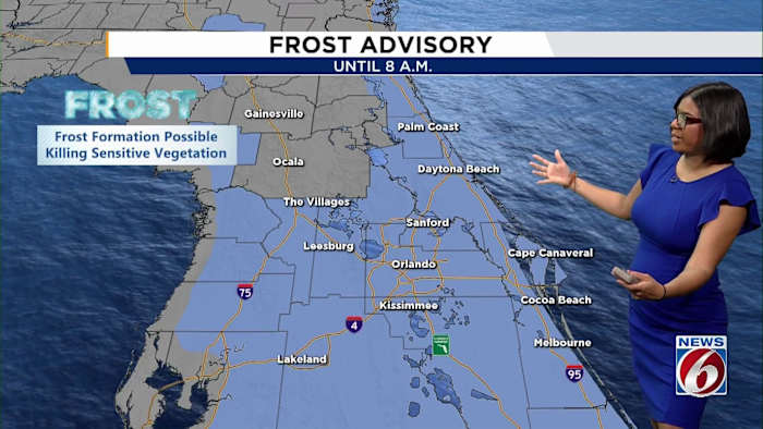 Frosty start in Florida, but 80s not far away
