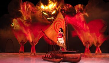 Sail away with Moana and bravely encounter the fiery wrath of Te Ka in Disney On Ice presents Mickey’s Search Party. Photo courtesy of Disney On Ice