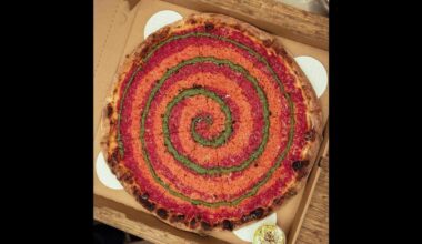 La Salsera pizza, with a pesto swirl atop marinara and vodka sauce, from Miami Slice. The downtown pizzeria is opening a new restaurant in Coconut Grove.