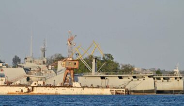 Cuban coast guard ships docked at the port of Havana on February 25, 2026. Cuba's coast guard said on February 25, 2026, it shot dead four people and wounded six others traveling in a US-registered speedboat during an exchange of fire near Cuba's shores that came amid heightened tensions with Washington. (Photo by Adalberto ROQUE / AFP via Getty Images)