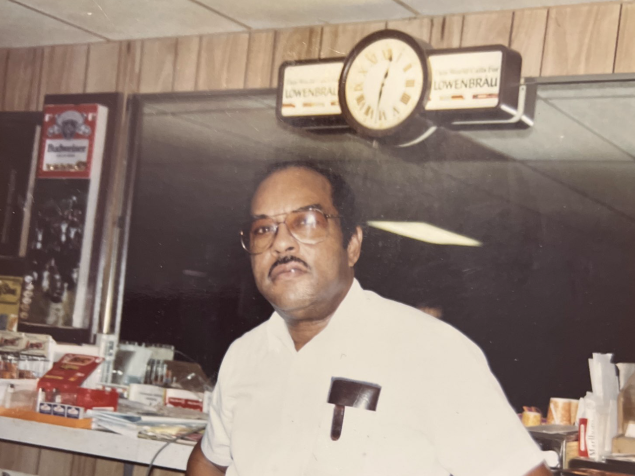 Charles Stewart at the Grocery Store in Harlem Heights